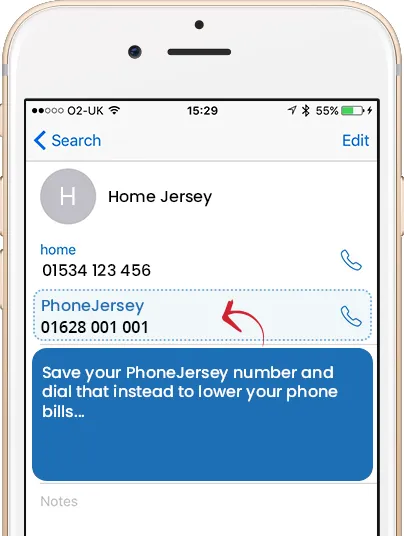 How PhoneJersey re-routes your call to Jersey